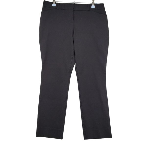 WORTHINGTON Pants Women's Tapered Leg Slim Fit Black Petite Size 8 - Picture 1 of 10